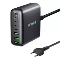 Sieninis įkroviklis Blitzwolf BW-S26 250W (juodas) universalus