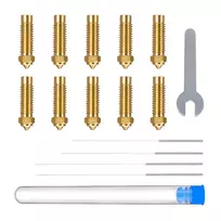 ELEGOO Neptune 4 Plus / 4 Max žalvariniai antgaliai rinkinys (0,4 mm x4, 0,6 mm x2, 0,8 mm x2, 1,0 mm x2) universalus