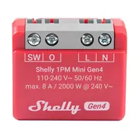 Shelly 1PM Mini Gen4 Universalus Zigbee/Matter Valdiklis