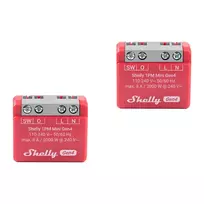 2 vnt. Shelly 1PM Mini Gen4 Zigbee/Matter valdikliai universalūs