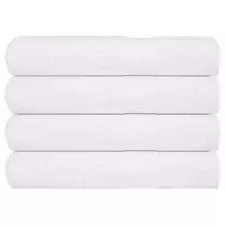Pirties rankšluosčiai, FROGN, 4 vnt., balti, 80x200 cm, 360 g/m²