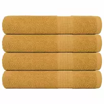 Pirties rankšluosčiai, FROGN, 4 vnt., auksinės spalvos, 80x200 cm, 360 g/m²