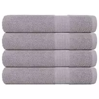Pirties rankšluosčiai, FROGN, 4 vnt., pilki, 80x200 cm, 360 g/m²
