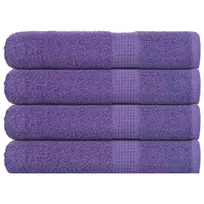 Pirties rankšluosčiai, FROGN, 4 vnt., violetiniai, 80x200 cm, 360 g/m²