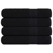 Pirties rankšluosčiai, FROGN, 4 vnt., juodi, 80x200 cm, 360 g/m²