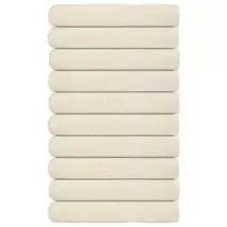 Pirties rankšluosčiai, FROGN, 10 vnt., kreminės spalvos, 80x200 cm, 360 g/m²