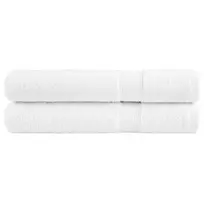 Pirties rankšluosčiai, SOLUND, 2vnt., balti, 80x200cm, 600g/m²