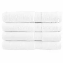 Pirties rankšluosčiai, SOLUND, 4vnt., balti, 80x200cm, 600g/m²