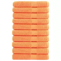 Pirties rankšluosčiai SOLUND 10vnt. oranžiniai 80x200cm 600g/m²