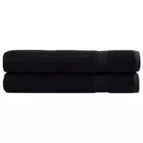 Pirties rankšluosčiai SOLUND, 2vnt., juodi, 80x200cm, 600g/m²