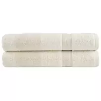 Pirties rankšluosčiai SOLUND, 2vnt., kreminiai 80x200cm 600g/m²
