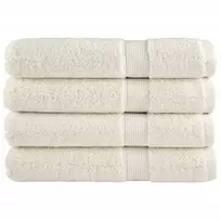 Pirties rankšluosčiai SOLUND, 4vnt., kreminiai 80x200cm 600g/m²