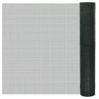Vielinis tinklas viščiukams su PVC danga, žalias, 25x1m