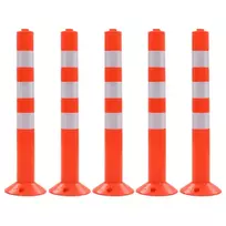 Eismo reguliavimo stulpeliai, 5vnt., plastikas, 75cm