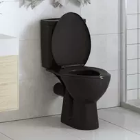 Klozeto sėdynė su Soft-close mechanizmu, juoda