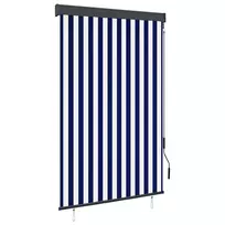 Lauko roletas, baltos ir mėlynos spalvų, 120x250cm