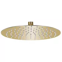 Lietaus dušo galvutė, auksinė, 25cm, nerūdijantis plienas