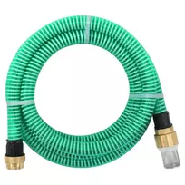 Siurbimo žarna su žalvarinėmis jungtimis, žalia, 1,1", 25m, PVC