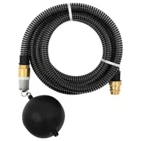 Siurbimo žarna su žalvarinėmis jungtimis, juoda, 1,1", 3m, PVC