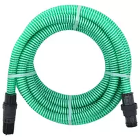 Siurbimo žarna su PVC jungtimis, žalios spalvos, 1", 10m, PVC