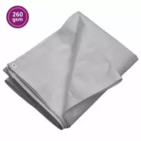 Tentas, pilkos spalvos, 8x12m, 260g/m²