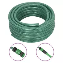 Sodo žarna su tvirtinimo detalėmis, žalia, 0,5", 20m, PVC