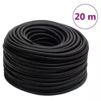 Hibridinė oro žarna, juodos spalvos, 0,6", 20m, guma ir PVC