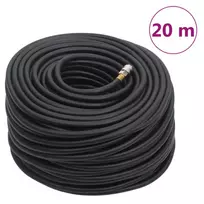 Hibridinė oro žarna, juodos spalvos, 0,6", 20m, guma ir PVC