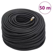 Hibridinė oro žarna, juodos spalvos, 0,6", 50m, guma ir PVC