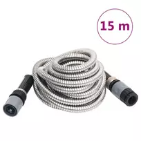 Sodo žarna su purškimo antgaliu, sidabrinė, 0,6", 15 m, plienas
