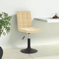 Pasukamos valgomojo kėdės, 6vnt., kreminės spalvos, aksomas