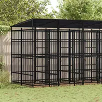 Lauko voljeras šunims su stogu, plienas, 9,22m²