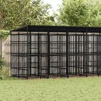 Lauko voljeras šunims su stogu, plienas, 12,9m²