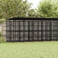 Lauko voljeras šunims su stogu, plienas, 16,59m²