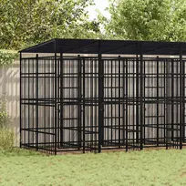 Lauko voljeras šunims su stogu, plienas, 11,06m²