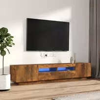 TV spintelių komplektas, 2 dalių, dūminio ąžuolo, mediena