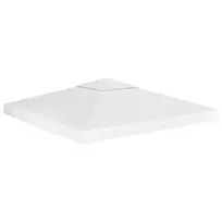 Pavėsinės uždangalas, 2 pakopų, baltas, 3x3m, 310 g/m²