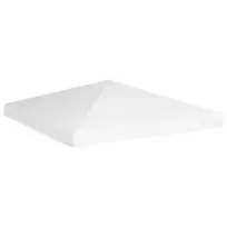 Viršutinis pavėsinės uždangalas, baltos spalvos, 3x3m, 270 g/m²