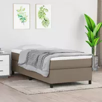 Lovos rėmas su spyruoklėmis, taupe, 90x200 cm, audinys