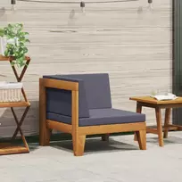Modulinė kampinė sofa su tamsiai pilkomis pagalvėlėmis, akacija