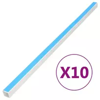 Kabelių kanalas, 10x10mm, 10m, PVC, savaime prilimpantis