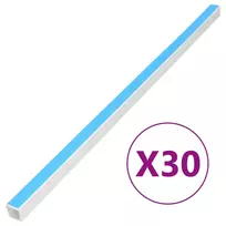 Kabelių kanalas, 30x15mm, 30m, PVC, savaime prilimpantis