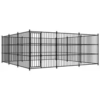 Lauko voljeras šunims, 450x450x185 cm