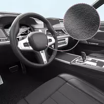 Automobilio plėvelės, 2vnt., matinės juodos spalvos, 100x150cm