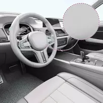 Automobilio plėvelės, 2vnt., sidabrinės, 100x150cm+50x150cm
