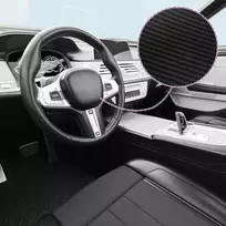 3D Automobilio plėvelė, juodos spalvos, 100x150cm