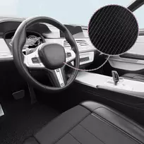 4D Automobilio plėvelė, juodos spalvos, 100x150cm