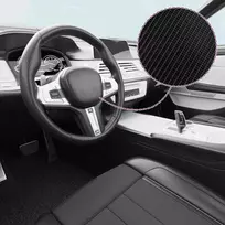 4D Automobilio plėvelės, 2vnt., juodos, 100x150cm+50x150cm