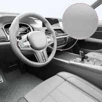 4D Automobilio plėvelė, sidabrinės spalvos, 100x150cm