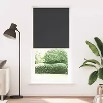 Roletas su tamsinančiu sluoksniu, 84,4x230 cm, audinys, plotis 80 cm, juodos spalvos